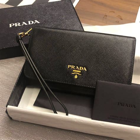 prada saffiano letter wristlet wallet|Prada saffiano wallet sale.